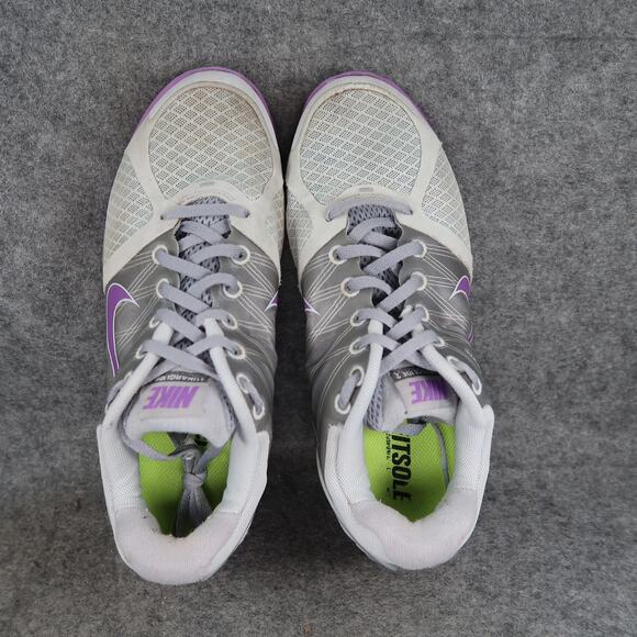 Nike Shoes Womens 7 Athletic Trainers Lunarglide 2 Running Sneakers Grey Purple - Picture 7 of 11